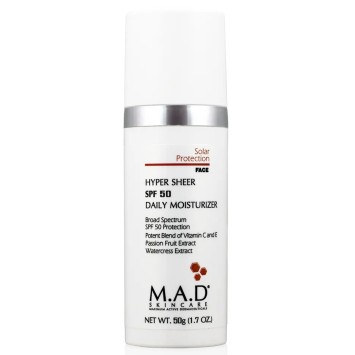 Увлажняющий крем-основа под макияж с защитой SPF 50, 50 г Hyper Sheer SPF 50 Daily Moisturizer M.A.D Skincare