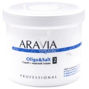 Cкраб с морской солью 550 мл «Oligo & Salt» Aravia / Аравия