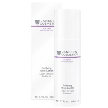 Тоник для жирной кожи и кожи с акне 200 мл Purifying Tonic Lotion Janssen Cosmetics / Янсен Косметикс