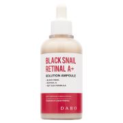 Сыворотка с муцином улитки и ретиналем, 80 мл Black Snail Retinal A+ Solution Ampoule DABO / Дабо