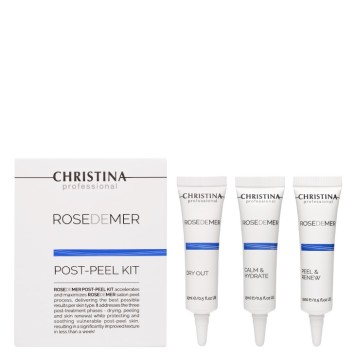 Набор для постпилингового ухода (3 препарата), Rose de Mer Post Peel kit | Christina