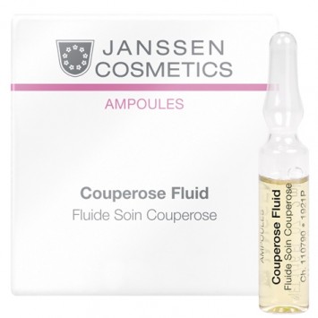 Сосудоукрепляющий концентрат для кожи с куперозом (в ампулах) 3 x 2 мл, 7 x 2 мл Couperose Fluid Janssen Cosmetics / Янсен Косметикс