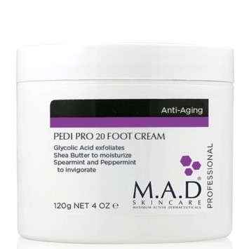 Концентрированный крем для ног с гликолевой кислотой, 120 г Pedi Pro 20 Foot Cream M.A.D Skincare