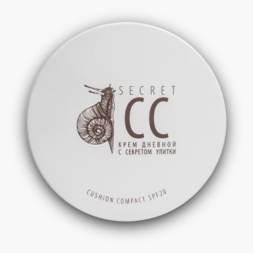 Дневной СС крем c секретом улитки SPF-20 в кушоне 15 мл Secret Cream CC / Premium Homework 