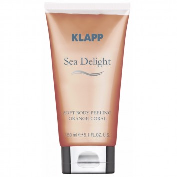 Пилинг для тела "Оранжевый коралл" 150 мл SEA DELIGHT Soft Body Peeling Orange Coral KLAPP Cosmetics / КЛАПП Косметикс