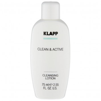 Очищающее молочко 75 мл, 250 мл CLEAN&ACTIVE Cleansing Lotion KLAPP Cosmetics / КЛАПП Косметикс