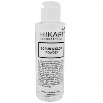 Энзимная пудра для лиц 100 мл SCRUB &GLOW POWDER Hikari / Хикари