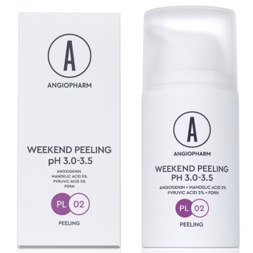 Пилинг выходного дня (Универсальный, мягкий пилинг c ПДРН) Ph 3.0-3.5 15 мл, 100 мл Ангиофарм / Angiopharm