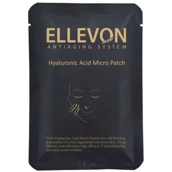 Патчи с микроиглами из гиалуроновой кислоты Hyaluronic Acid Micro Patch Ellevon / Эллевон