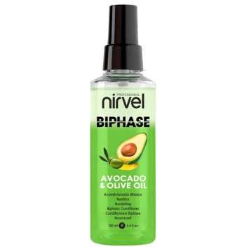 Двухфазный спрей для волос с авокадо и маслом оливы 100 мл BIPHASE AVOCADO & OLIVE OIL Nirvel / Нирвель