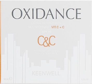 Антиоксидантный мультизащитный крем с витаминами C+C для норм и сухой кожи 50 мл Oxidance Crema Antioxidante Multidefensa Vit. C+C SPF15 Keenwell / Кинвелл