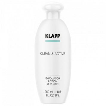 Эксфолиатор для сухой кожи 250 мл CLEAN&ACTIVE Exfoliator Dry Skin  KLAPP Cosmetics / КЛАПП Косметикс