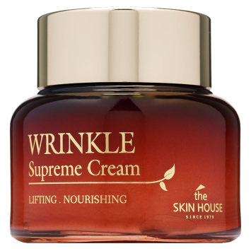 Питательный крем разглаживающий морщины с женьшенем 50 мл Wrinkle Supreme Cream The Skin House / Зе Скин Хаус