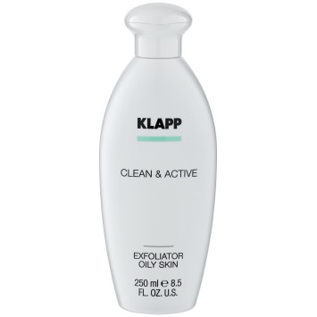 Эксфолиатор для жирной кожи 250 мл CLEAN&ACTIVE Exfoliator Oily Skin KLAPP Cosmetics / КЛАПП Косметикс