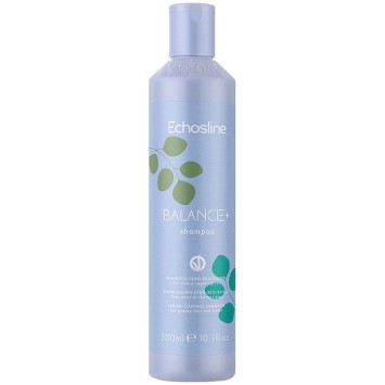 Шампунь против жирной кожи головы 300 мл, 1000 мл Balance+ Shampoo Echosline / Экослайн