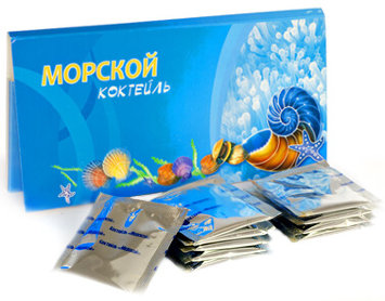 Продукт пищевой из ламинарии сушеный с корбикулой "Морской коктейль" 10 пакетиков по 6 гр / Доктор Море