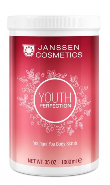 Скраб с маслом семян клюквы 1000 мл Younger You Body Scrub Janssen Cosmetics / Янсен Косметикс 