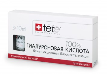 Гиалуроновая кислота 100% 3 Х 10 мл Pure Hyaluronic acid / TETe Cosmeceutical