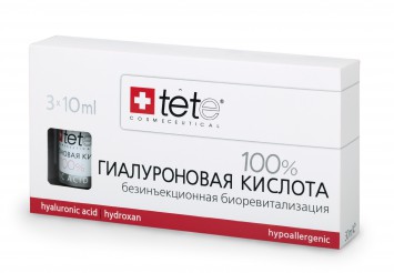Гиалуроновая кислота 100% 10 мл, 3 Х 10 мл Pure Hyaluronic acid / TETe Cosmeceutical