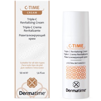 Ревитализирующий крем / 3 формы витамина С, 50 мл C-Time Triple-C Revitalizing Cream Dermatime / Дерматайм