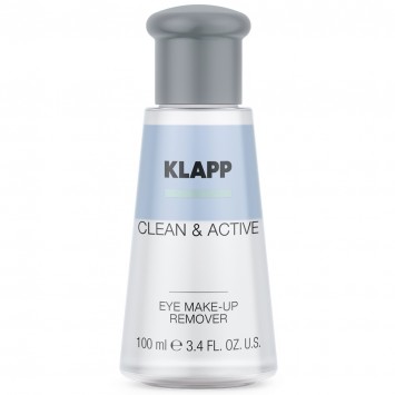 Средство для снятия макияжа с глаз 100 мл CLEAN&ACTIVE Eye Make-Up Remover KLAPP Cosmetics / КЛАПП Косметикс