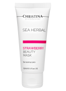 Маска красоты на основе морских трав для нормальной кожи «Клубника» 60 мл, 250 мл Sea Herbal Beauty Mask Strawberry for normal skin | Christina