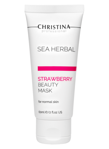 Маска красоты на основе морских трав для нормальной кожи «Клубника» 60 мл, 250 мл Sea Herbal Beauty Mask Strawberry for normal skin | Christina