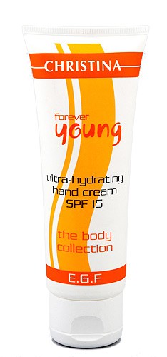 Ультраувлажняющий крем для рук SPF 15, 75 мл Forever Young Ultra-Hydrating Hand Cream SPF 15  | Christina