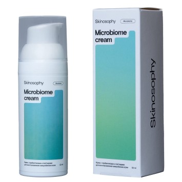 Крем с пребиотиками и пептидами для восстановления микробиома кожи 50 мл Skinosophy / Скинософи