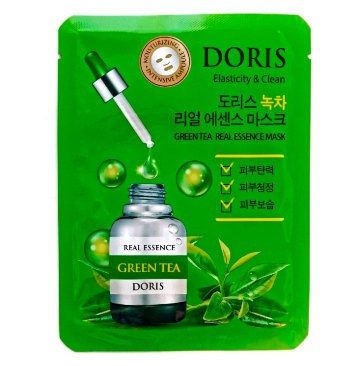 Тканевая маска с экстрактом зеленого чая 25 мл / JIGOTT DORIS