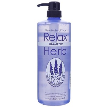 Растительный шампунь для волос с расслабляющим эффектом (с маслом лаванды) 1000 мл NEW RELAX HERB SHAMPOO / JUNLOVE