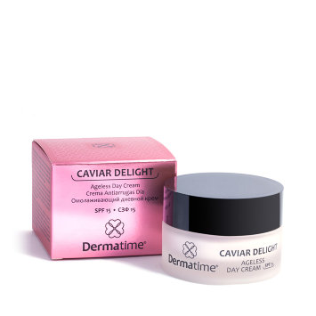 Омолаживающий дневной крем, СЗФ15, 50 мл CAVIAR DELIGHT Ageless Day Cream SPF 15 Dermatime / Дерматайм