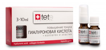 Гиалуроновая кислота + Коллаген и Эластин  3 Х 10 мл | TETe Cosmeceutical  / Hyaluronic Acid + Collagen&Elastin