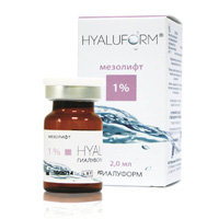 Гиалуформ мезолифт 1%, 1,8%, 2,5% 2 мл флакон Hyaluform mesolift 1%, 1,8%, 2,5% / Hyaluform