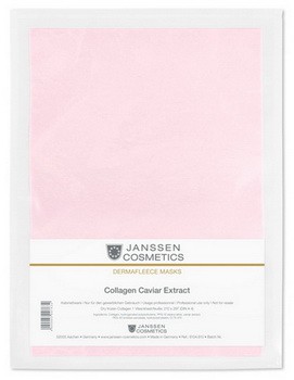 Коллагеновый лист с экстрактом икры ярко-розовый А4 Janssen Cosmetics / Янсен Космтикс