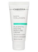 Увлажняющий крем Elastin Collagen Placental Enzyme Moisture Cream with vitamins A, E & HA 60 мл, 250 мл | Christina