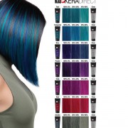Набор кератиновых безаммиачных красителей прямого действия для всех типов волос 8 шт х 200 мл KeraDirect / KIS
