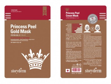 Шелковая маска 25 гр Princess Peel Gold Mask / Storyderm