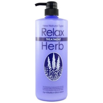 Растительный бальзам для волос с расслабляющим эффектом (с маслом лаванды) 1000 мл NEW RELAX HERB TREATMENT / JUNLOVE