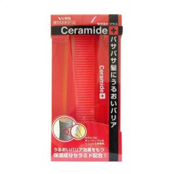 Расческа для увлажнения и смягчения волос с церамидами (складная), Ceramide Brush / VeSS