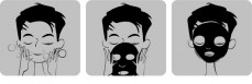 МАСКА С ЧЕРНЫМ УГЛЕМ - ПОСТОЯННЫЙ КОНТРОЛЬ И ОЧИЩЕНИЕ 1 шт  Hydra-Intense Black Charcoal Mask / TTMask