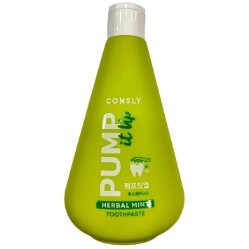 Мятная освежающая зубная паста с экстрактом гвоздики, 300 мл Pump It Up Herbal Mint Toothpaste Consly / Консли