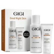 Дорожный набор для ухода перед сном (крем ночной и гель очищающий) EsC Good Night Skin GiGi / ДжиДжи