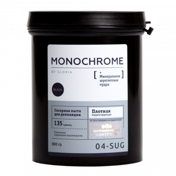 Плотная сахарная паста для шугаринга Монохром 800 гр MONOCHROME GLORIA / Глория