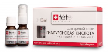 Гиалуроновая кислота + Кальций и витамин D 3 X 10 мл | TETe Cosmeceutical Hyaluronic / Acid + Calcium & Vit.D