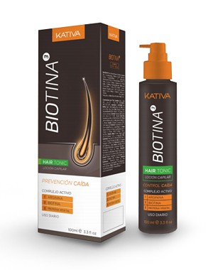 Тоник против выпадения волос с биотином, 100мл / Kativa Biotina