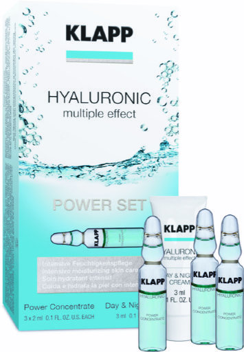 Набор "Сила увлажнения" 3 x 2 мл + 1 x 3 мл HYALURONIC Power Set KLAPP Cosmetics / КЛАПП Косметикс