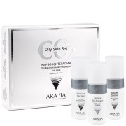 Карбокситерапия набор для жирной кожи 3 * 150 мл Oily Skin Set СО2 Aravia / Аравия