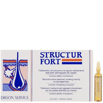 Комплекс, восстанавливающий структуру волос, укрепляющий корни 10 х 12 мл STRUCTUR FORT Dikson / Диксон