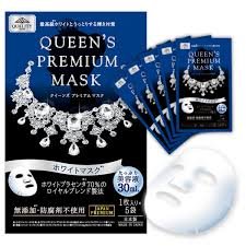 Выравнивающая цвет кожи лица плацентареая маска "Королева Вайт" 5 шт* 30 мл QUEEN ' S PREMIUM MASK WIHTE / Quality First